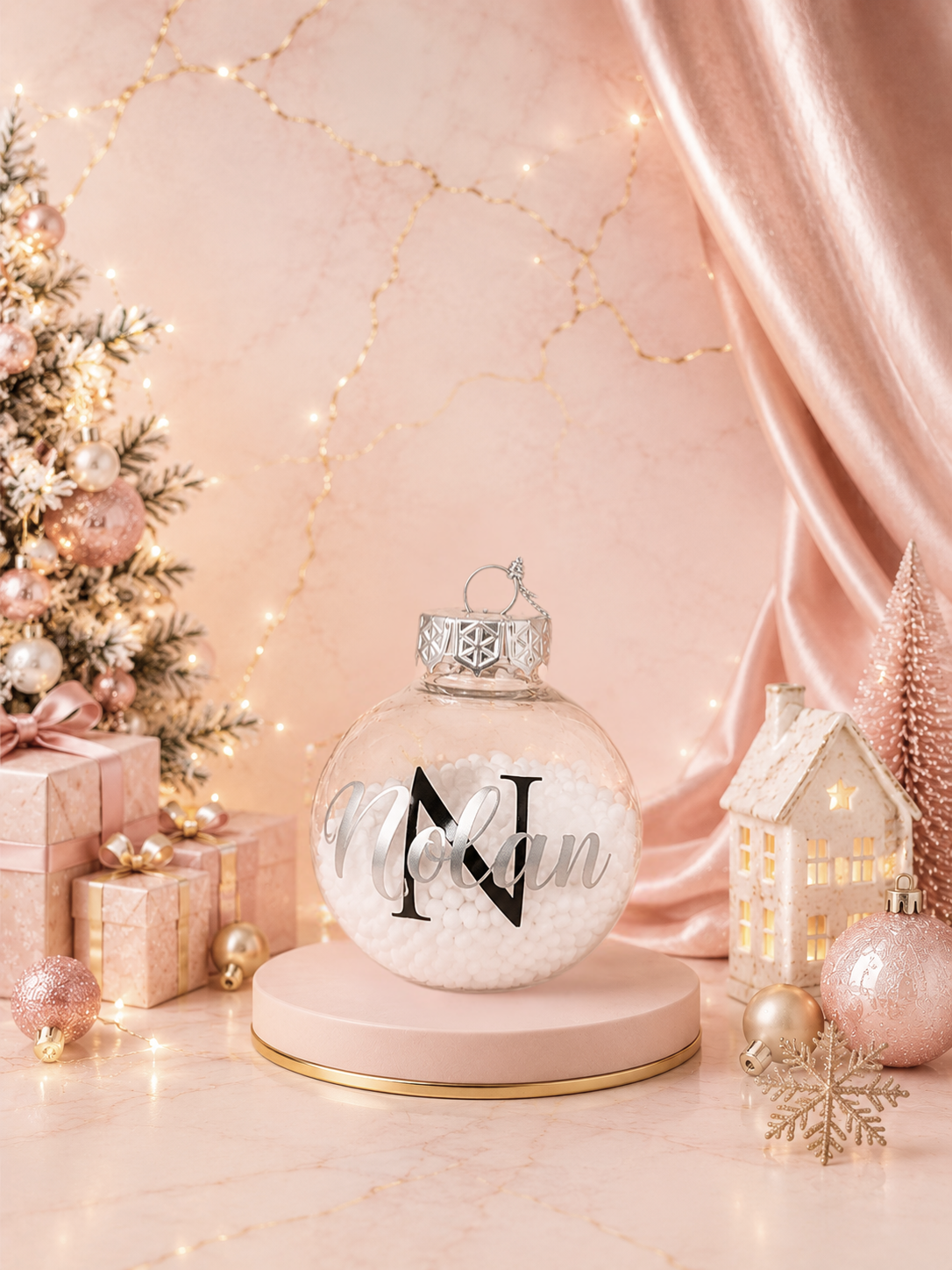 Boule de Noël personnalisable prénom