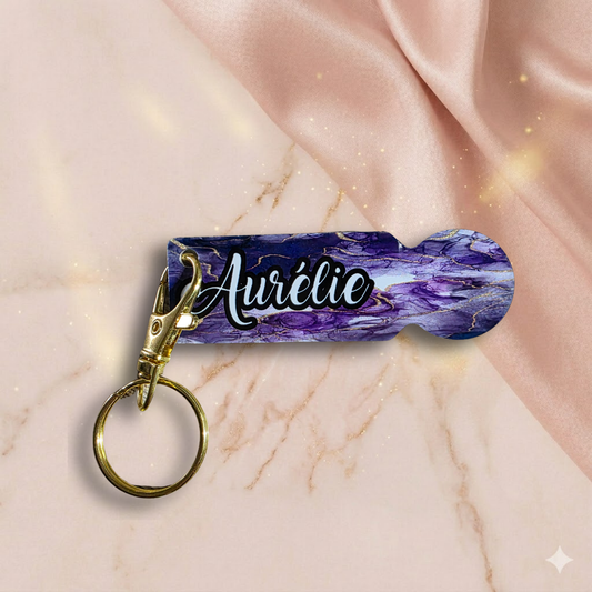 Jeton de caddie personnalisable avec prénom ou photo