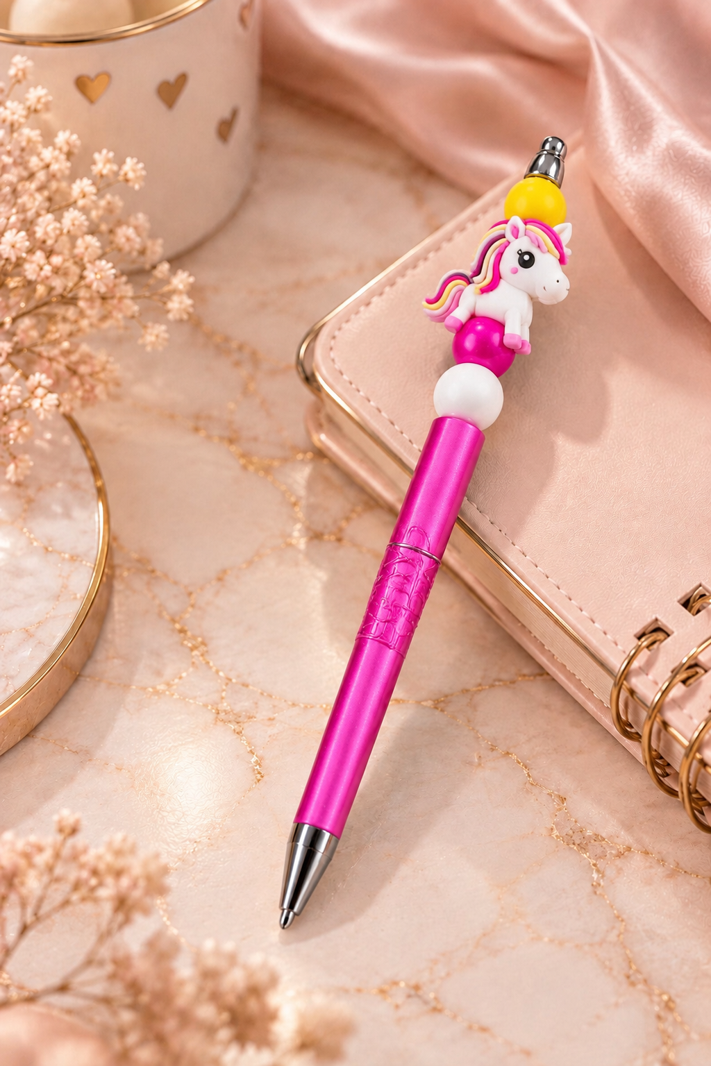 Stylo fantaisie à perles