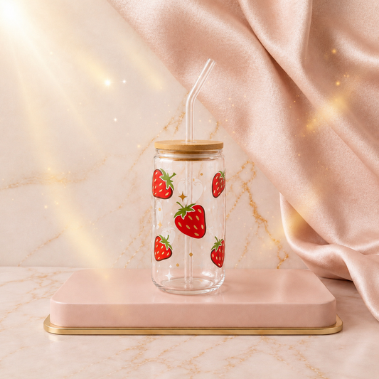 Verre canette avec design