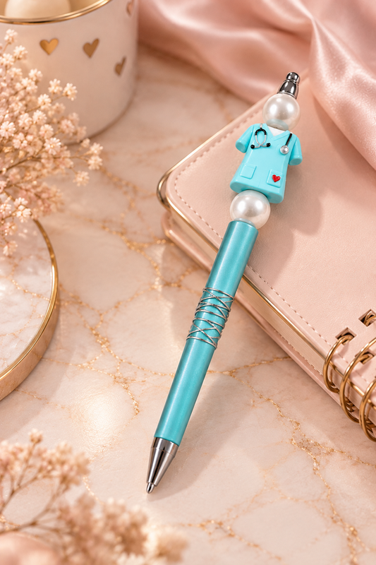 Stylo fantaisie à perles