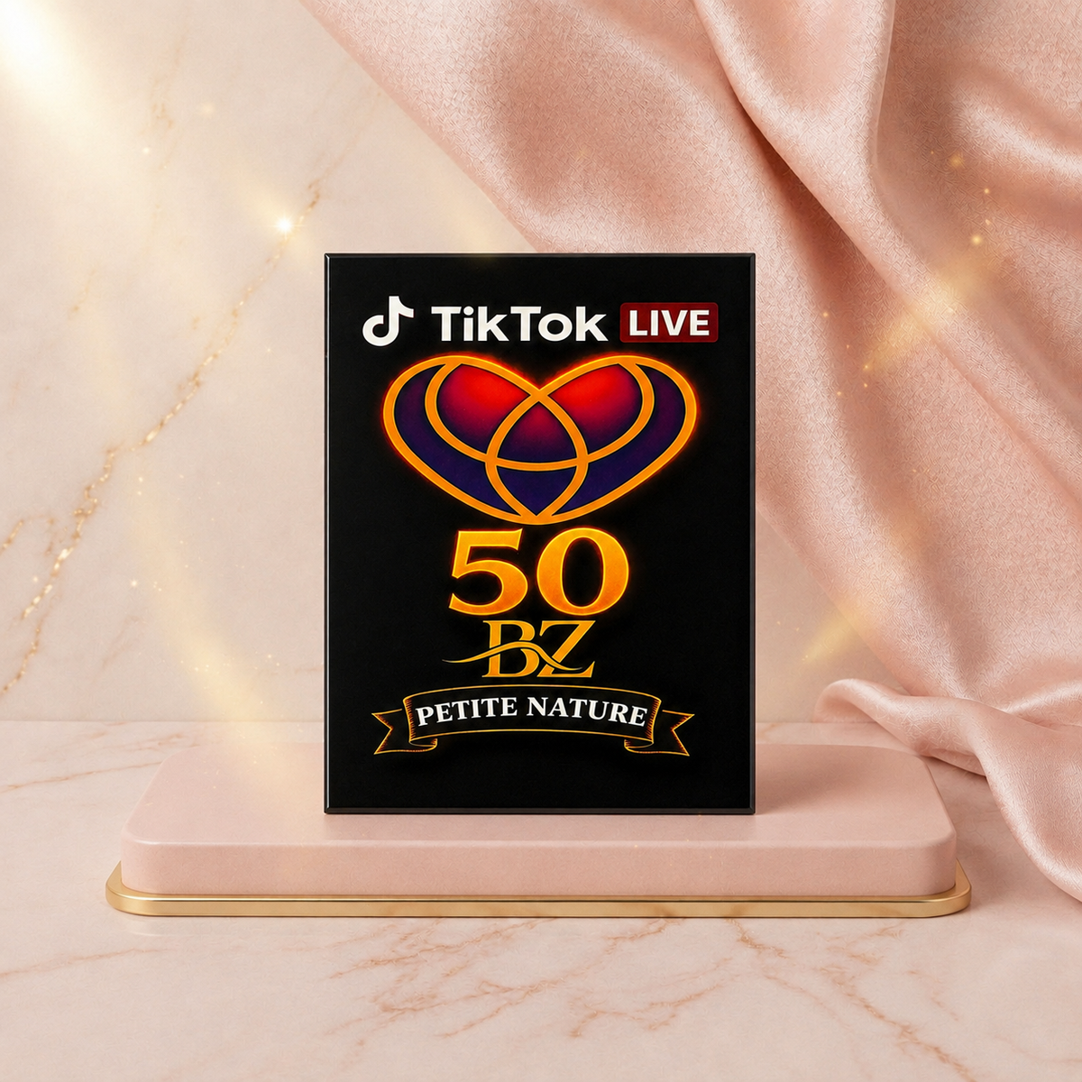 Plaque coeur équipe