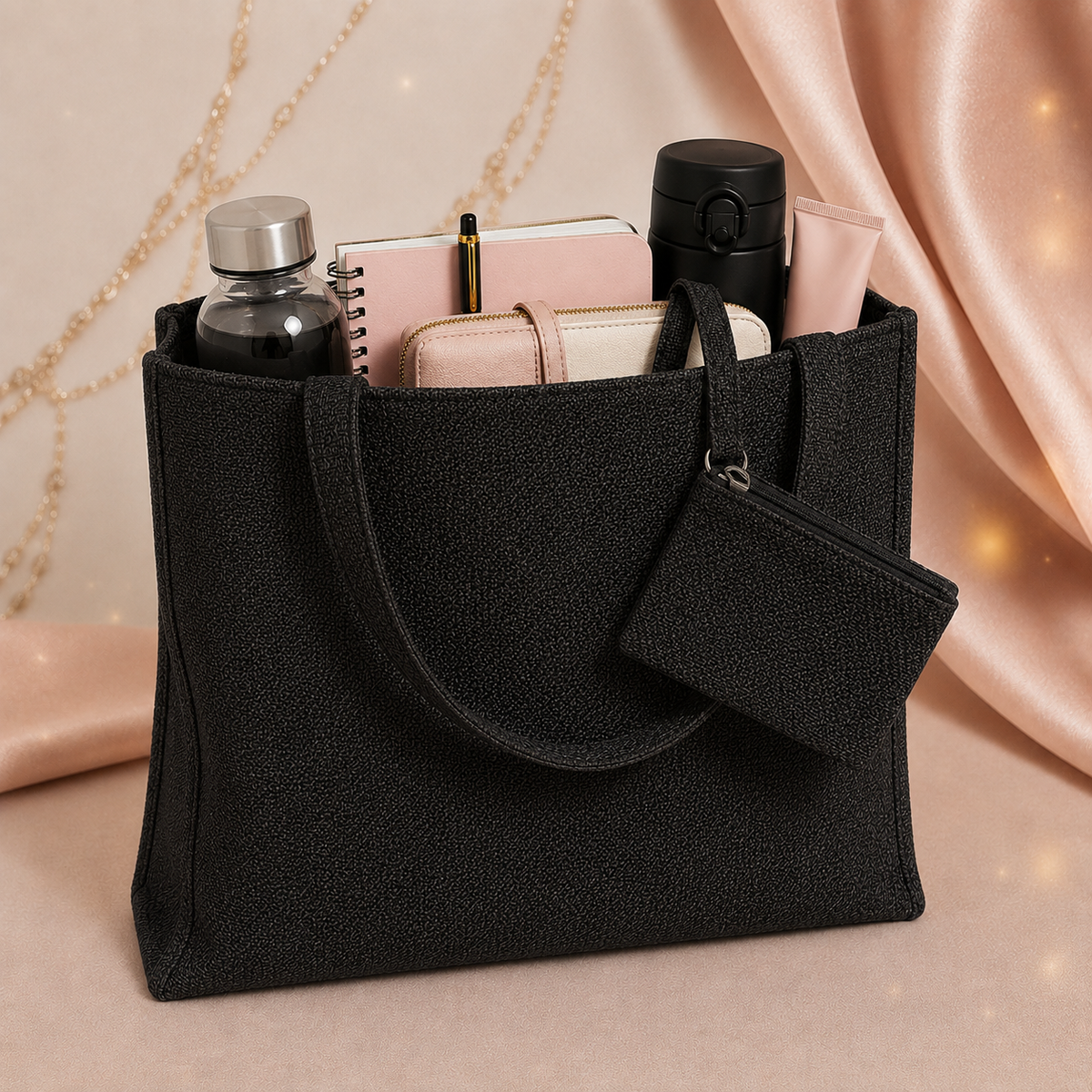 Sac et sa pochette assortie