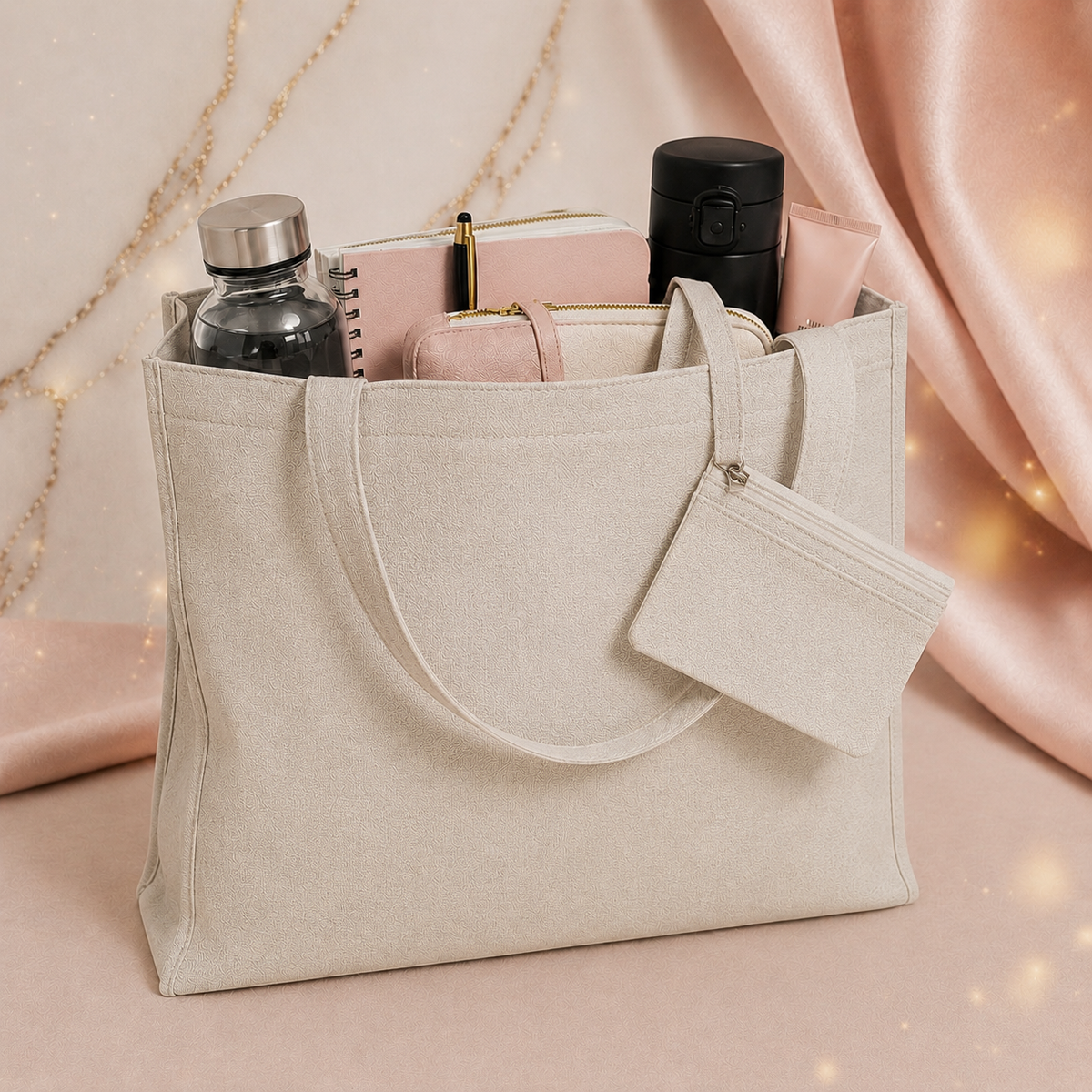 Sac et sa pochette assortie