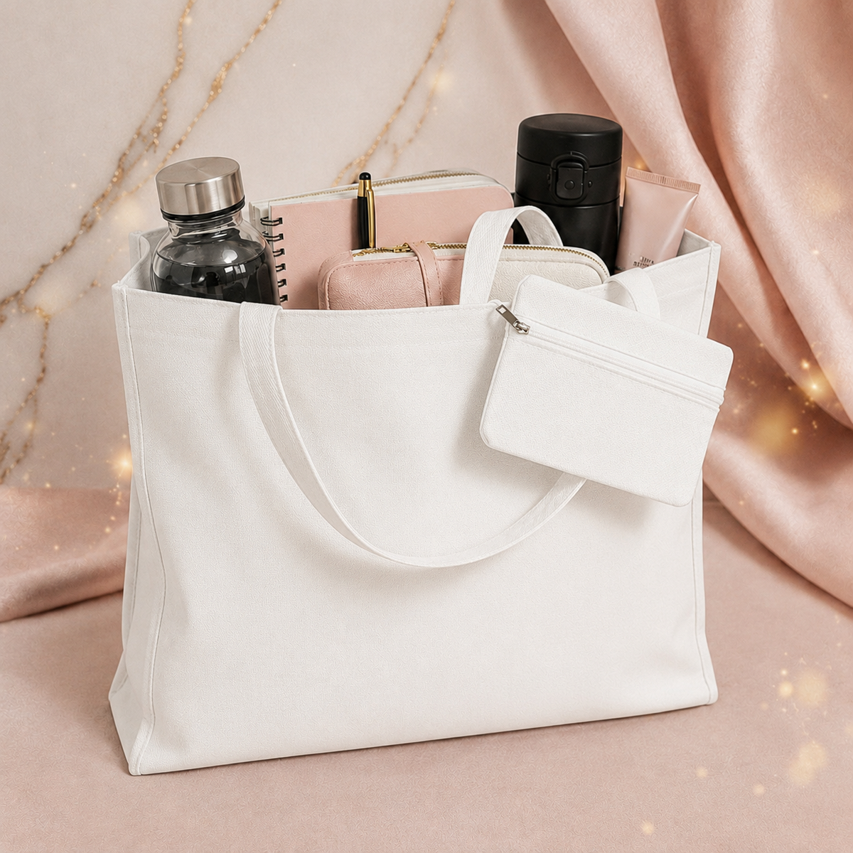 Sac et sa pochette assortie