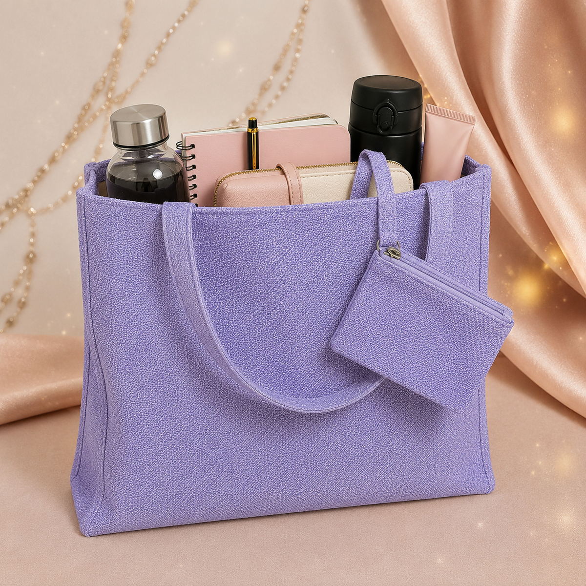 Sac et sa pochette assortie